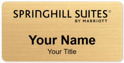 Custom name badges for SpringHill Suites