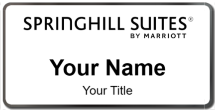 Custom name badges for SpringHill Suites
