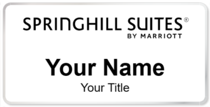 Custom name badges for SpringHill Suites