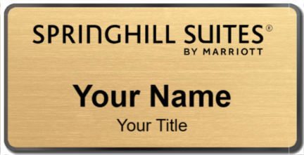 Custom name badges for SpringHill Suites