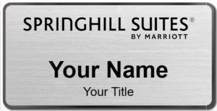 Custom name badges for SpringHill Suites
