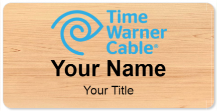 Custom name badges for Time Warner Cable