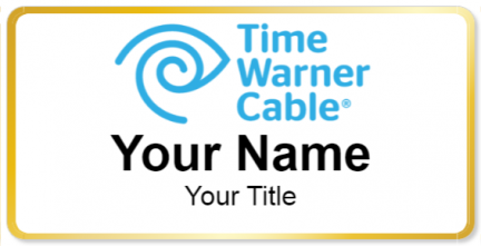Custom name badges for Time Warner Cable