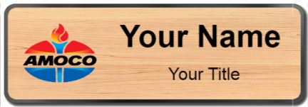 Custom name badges for Amoco