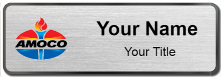 Custom name badges for Amoco