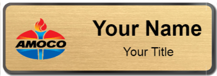 Custom name badges for Amoco