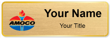 Custom name badges for Amoco