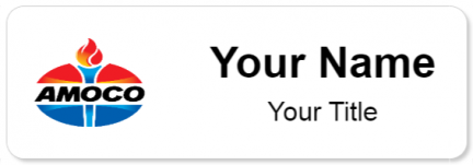 Custom name badges for Amoco