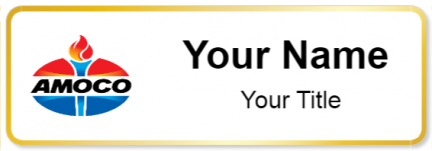 Custom name badges for Amoco