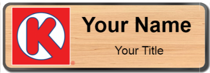 Custom name badges for Circle K