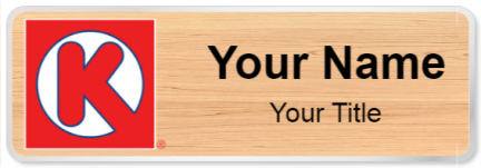 Custom name badges for Circle K