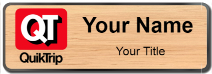 Custom name badges for QuikTrip