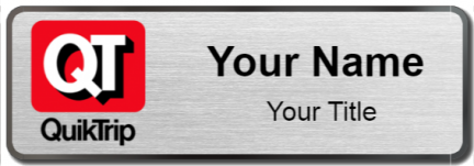 Custom name badges for QuikTrip