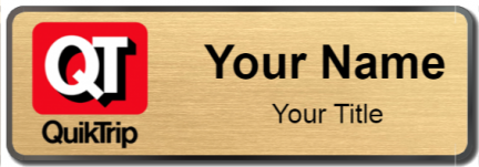 Custom name badges for QuikTrip