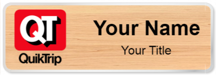 Custom name badges for QuikTrip