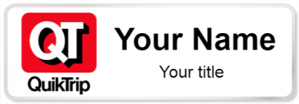 Custom name badges for QuikTrip
