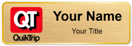 Custom name badges for QuikTrip