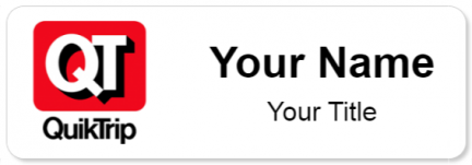 Custom name badges for QuikTrip
