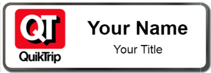 Custom name badges for QuikTrip