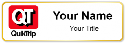 Custom name badges for QuikTrip
