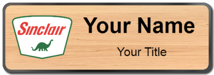 Custom name badges for Sinclair Oil