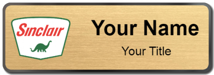 Custom name badges for Sinclair Oil