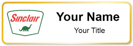 Custom name badges for Sinclair Oil