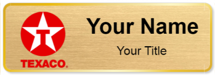 Custom name badges for Texaco Gas