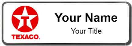 Custom name badges for Texaco Gas