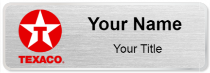 Custom name badges for Texaco Gas