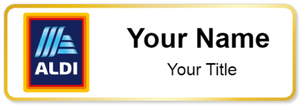 Custom name badges for Aldi