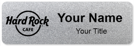 Custom name badges for Hard Rock Cafe