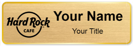Custom name badges for Hard Rock Cafe