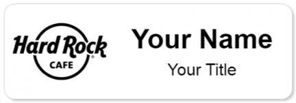 Custom name badges for Hard Rock Cafe