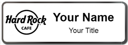 Custom name badges for Hard Rock Cafe