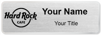 Custom name badges for Hard Rock Cafe