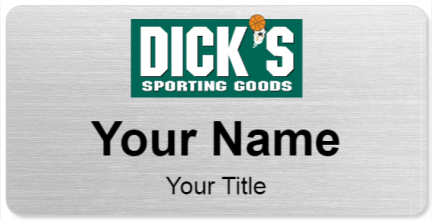 Custom name badges for Dicks Sporting Goods