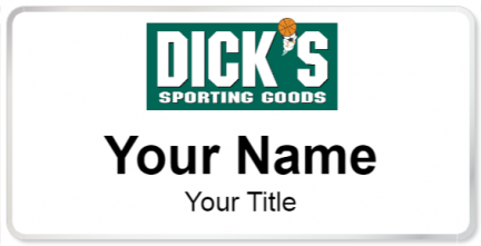 Custom name badges for Dicks Sporting Goods