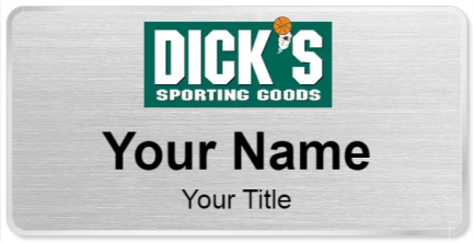 Custom name badges for Dicks Sporting Goods
