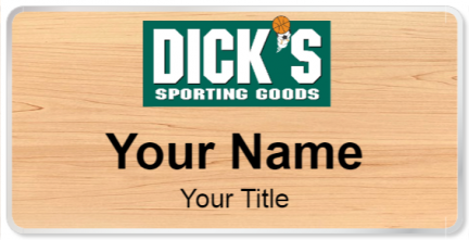 Custom name badges for Dicks Sporting Goods