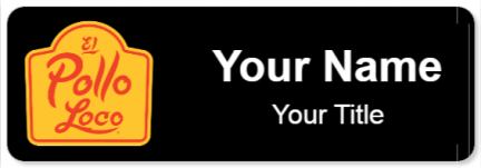 Custom name badges for El Pollo Loco