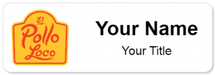 Custom name badges for El Pollo Loco