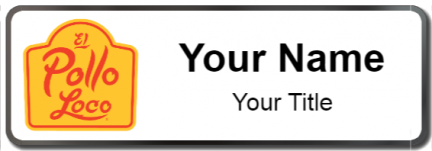 Custom name badges for El Pollo Loco