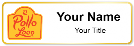 Custom name badges for El Pollo Loco