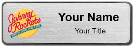 Custom name badges for Johnny Rockets