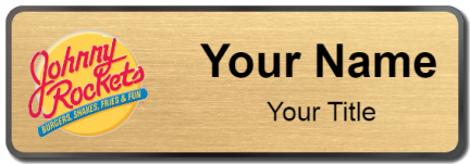 Custom name badges for Johnny Rockets