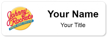 Custom name badges for Johnny Rockets