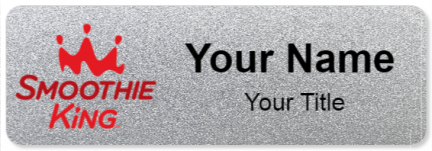 Custom name badges for Smoothie King