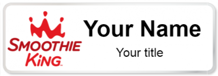 Custom name badges for Smoothie King