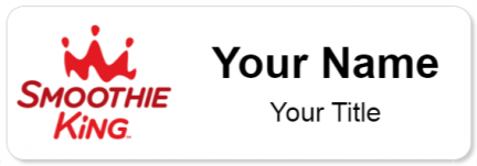 Custom name badges for Smoothie King